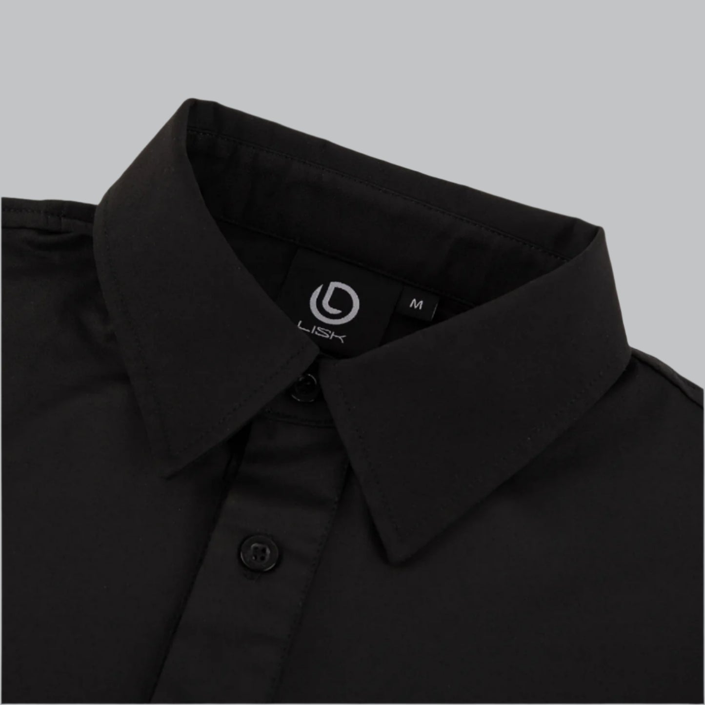 Lisk Sleek Golf Polo Shirt (Black)
