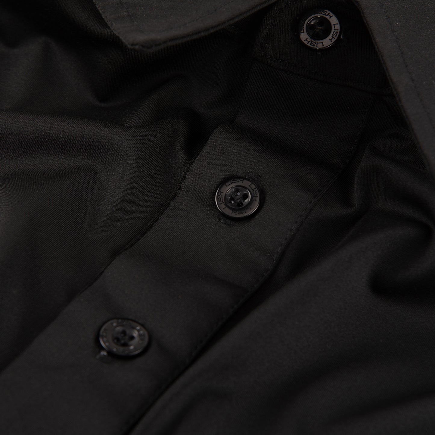 Lisk Sleek Golf Polo Shirt (Black)