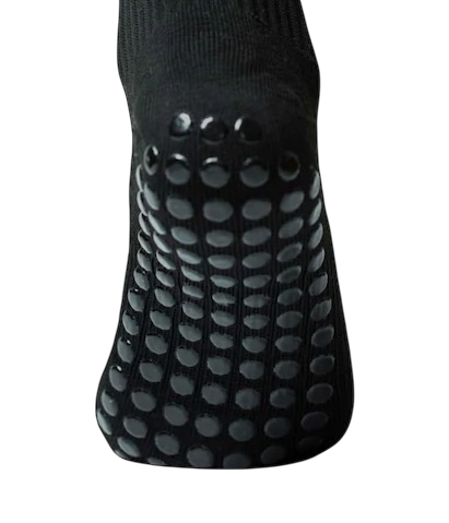 LISK Alpha One Crew Grip Socks (Black)