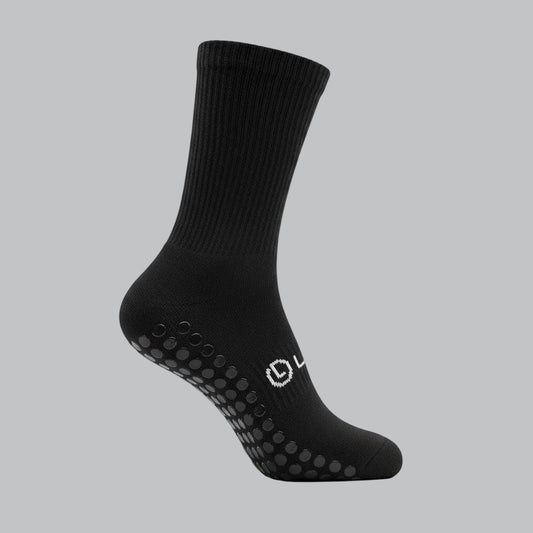 LISK Alpha One Crew Grip Socks (Black)